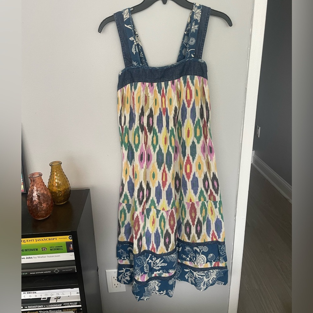 WARM Boho Sundress 100% Cotton Floral Vacationwear Women's XS